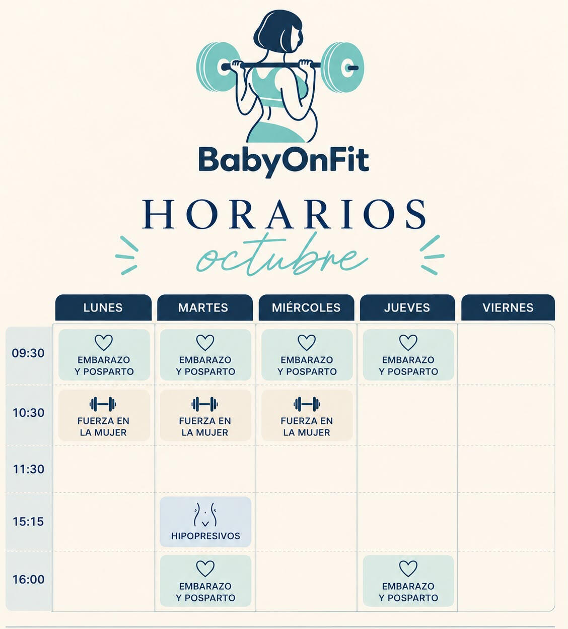 Horarios Octubre.